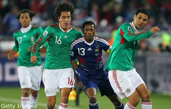 Patrice Evra et Rafael Marquez
