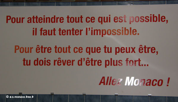 Une devise du club