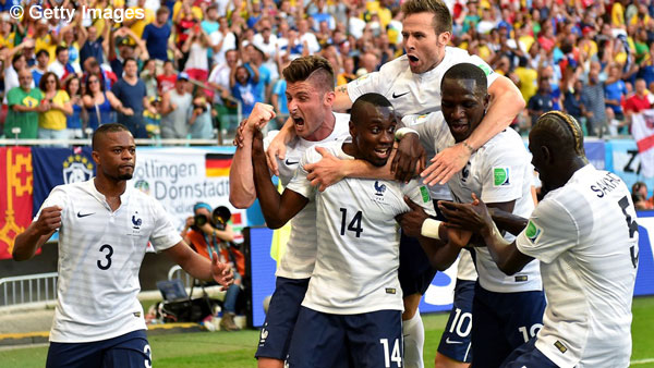 La joie des français après le 2ème but, de Matuidi