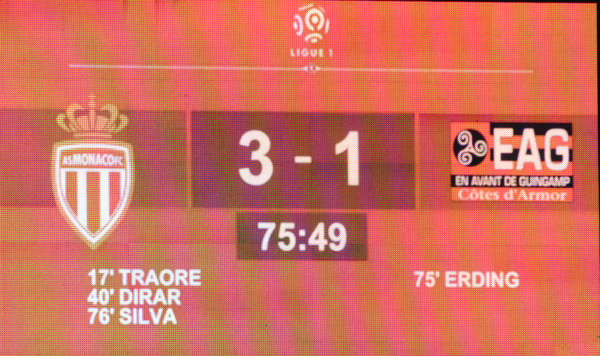 ...Monaco reprend deux buts d'avance