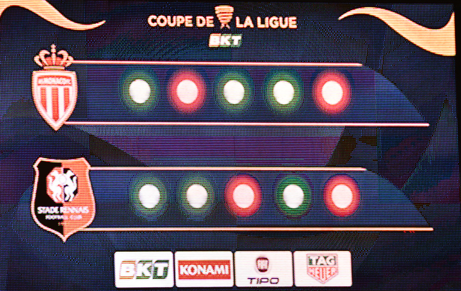 ...les deux équipes sont à égalité 3-3...